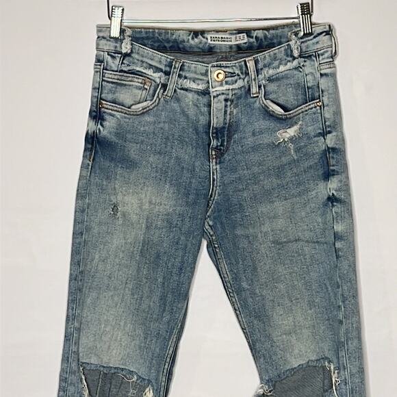Zara distressed, jeans size 2 - Picture 2 of 5